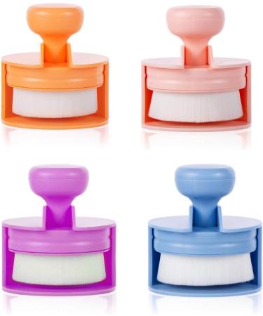 Yoseng 4 Pack Flat Top Craft Ink Blending Brushes with Color Coded Handles - Large Size Rainbow Colors - Buy Online on GoSupps.com