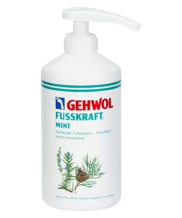 GEHWOL Fusskraft Mint cooling foot balm refreshing foot cream 500 ml with dispenser