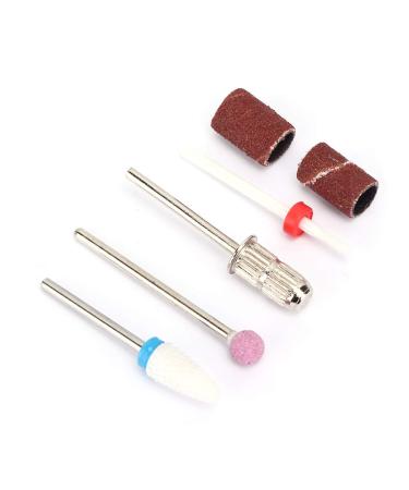 4-Piece Tungsten Steel Nail Drill Set | Nail Art Grinding Heads with Storage Box for Dead Skin Removal & Polishing - Buy Online on GoSupps.com