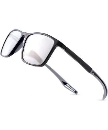 Miryea Photochrome Progressive Multifocal Reading Sunglasses | 2.5x Transition Sun Readers with Spring Brackets | Black | International Shipping Available - Buy Online on GoSupps.com
