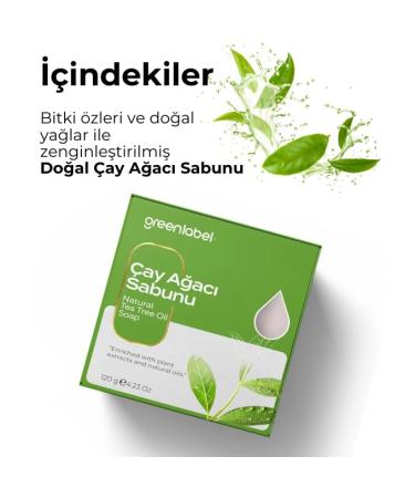 Natural Tea Tree Soap for Acne Relief | Anti-Acne Formula | 120g - International Shipping Available - Buy Online on GoSupps.com