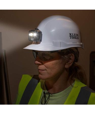 Klein Tools 56062 Rechargeable LED Headlamp for Hardhats - 300 Lumens, All-Day Runtime, 3 Modes - Buy Online on GoSupps.com