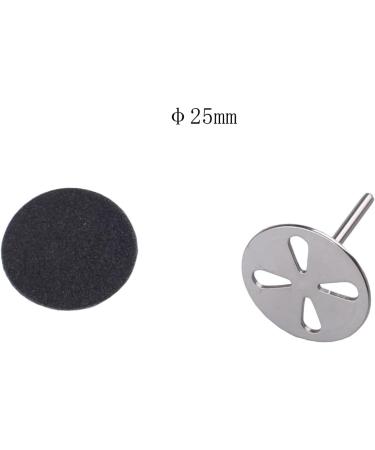 150pcs Sandpaper Discs and Metal Drill Bit Set - 80, 150, 240 Grits | 25mm Pedicure Sanding Disc Bit for Electric Foot File - Buy Online on GoSupps.com