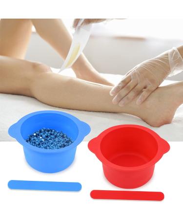 BEKECIDI Silicone Wax Heat Inserts Set - Reusable Wax Replacement for Warmers | Includes Wax Spatula - Red & Blue - Buy Online on GoSupps.com