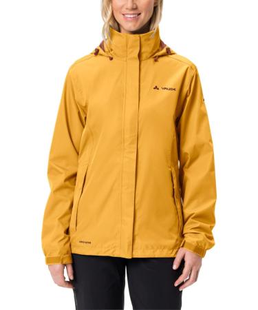 Buy Vaude Women's Escape Light Jacket - Waterproof Breathable Windbreaker Climate-Friendly Hiking Jacket in 40 Burnn Yellow - International Shipping Available - Buy Online on GoSupps.com