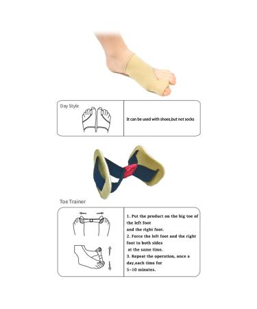 LUBYD Orthopedic Bunion Corrector for Women and Men - Adjustable Splint for Bunion Relief with Inner Silicone Pad - Day Night Support - Buy Online on GoSupps.com