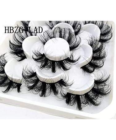 HBZGTLAD 5 Pairs 25mm 3D Mink Lashes - Custom Natural Faux Eyelashes Pack | Short Wholesale False Eyelashes (QZ-01) - International Shipping Available - Buy Online on GoSupps.com
