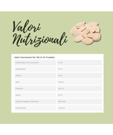 Natura d'Oriente Pumpkin Seeds with Shell 1000g - Buy Online on GoSupps.com