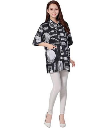 FRCOLOR Hair Cutting Technician in Hairdressing Overalls Black Shawl for Women Barber Coat Hair Salon Jacket Barber jakets Stylist Vest Barber Shirt Cape Work Protector Unique Fiber - Buy Online on GoSupps.com