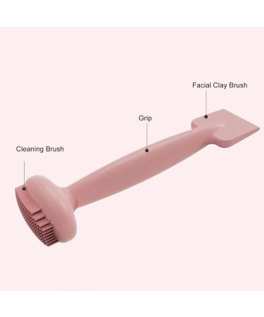 SILICONE FACIAL MUD APPLICATOR BRUSH DUAL HEAD LOTION SPATULA SCOOP FOR FACE CLEANING SKINCARE TOOL - Buy Online on GoSupps.com