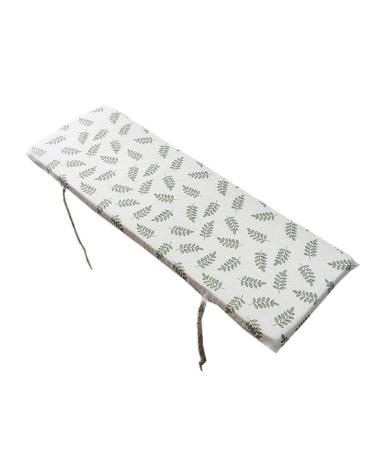 Comfortable Long Bench Cushion Pad Rectangle Long Stool Mat 2 or 3 Seater Not-Slip Settee Cushion with Ties for Patio Furniture Swing Chair