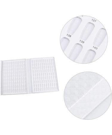 minkissy 216 Nail Color Card Nail Polish Card Nail Color Book Display Card White Manicure medium White - Buy Online on GoSupps.com