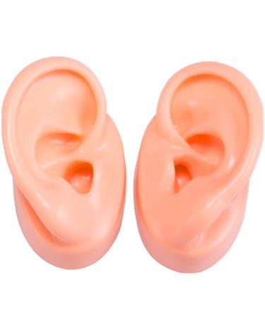 Simulation Ear Model - Soft Silicone Ear Model for Acupuncture - Silicone Artificial Ear Model for Ear Picking Practice Studs Earring Display Props