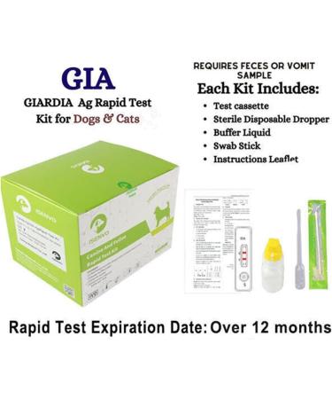 ISENVO 10-Pack GIA Test Kit | Rapid Giardiasis Test for Dogs & Cats - Fast & Reliable Results - Buy Online on GoSupps.com