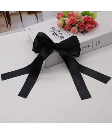 Red and Black Bow Hair Clips Set for Women and Girls - 2pcs Ribbon Hair Bows Barrettes and Hairpins - Buy Online on GoSupps.com