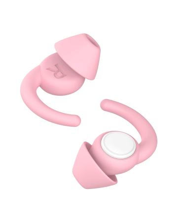 Afflatus Small Ear Plugs for Kids (Age 10-17) or Adults with Small Ears Canals Small Earplugs Kids Soft Comfort Ear Plugs for Children Noise Cancelling Sleeping Flying. (Size S Pairs*2) Pink-small
