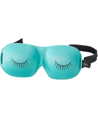 Buy CC Home Furnishings 7.75 Aqua Blue Black Eyelashes Unisex Adjustable Sleep Mask | International Shipping Available - Buy Online on GoSupps.com