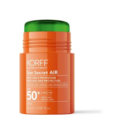 Korff Sun Secret Air Stick SPF30 light texture high UVB and UVA protection moisturizing and anti-aging waterproof 50 ml