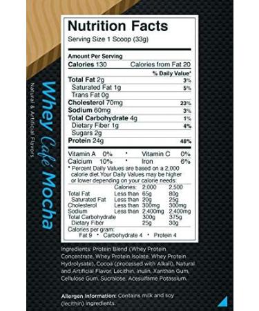 RULE 1 Whey Blend 68 serv Cafe Mocha 100% Whey Protein Blend 4.95 Lbs 4.95 pound - Buy Online on GoSupps.com