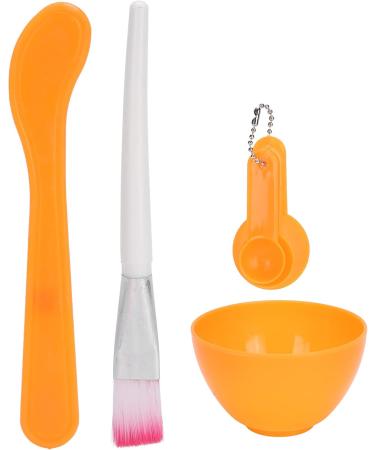 DIY Face Mask Mixing Bowl Kit Mask Brush Set Silicone with Face Mask Brush Brush Face Care Bowl Measurement Spoon Kit (Orange) - Buy Online on GoSupps.com