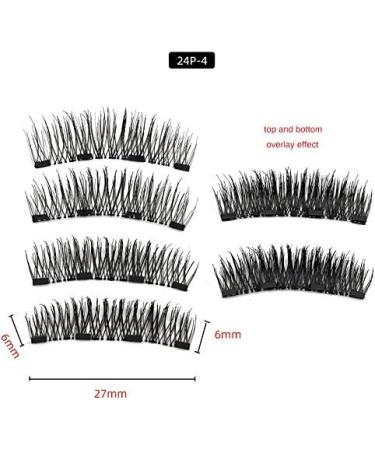 XIUNIA Magnetic Eyelash Set 8D Quantum Magnetic Eyelash Soft Magnetic Technology 2 Pairs Of False Eyelashes with Tweezers Easy to Wear - Buy Online on GoSupps.com