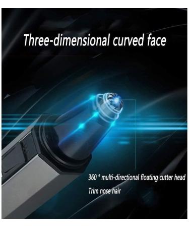 Rechargeable 2-in-1 Nose Hair Trimmer for Men | Waterproof Ear & Nose Clipper with Flashlight | Portable Facial & Eyebrow Hair Trimmer - Easy to Clean - Buy Online on GoSupps.com