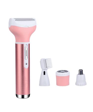Teksome body razor-hair removal razor-4-in-1 portable women's electrorasier women's razor for armpits legs arms and nose