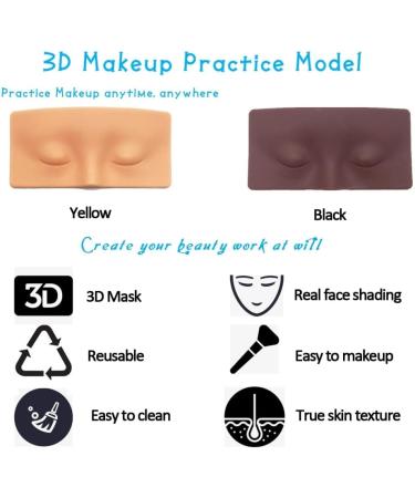  spier spier 3D Makeup Practice Chart Realistic Mat Eyeliner Eyeliner for Realistic Eye Skin Mapping Practice Template for DIY Lovers or Professionals - Buy Online on GoSupps.com