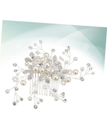 Housoutil Tiara Bridal Headdress Bridal Hair Comb Women Hairpin Wedding Headpiece Hair Dryer Rhinestones Bride - Buy Online on GoSupps.com