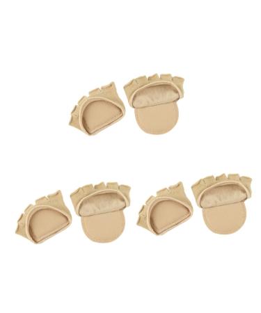 FOMIYES 3 Pairs Fingerless Socks Forefoot Pads for Women Seamless Toe Socks Half Toe Sock Forefoot Pads for Heels Toeless Socks for Women Toe Cover Liners Toe Sox Cushion Women's