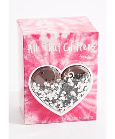 Rue 21 All That Glitters Eau De Toilette Perfume Spray 1.7 Ounce New in Pink and Silver Box
