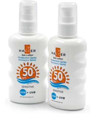 Alkan Kozmetik 50+ SPF Sun Lotion Protection Spray 150 ml olive oil sesame oil and coconut oil high UVA UVB maximum sun protection moisturizing sunscreen spray 150 ml 1er Pack 50+ SPF - Buy Online on GoSupps.com