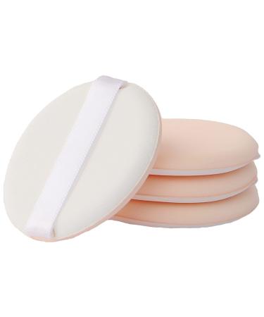 SUKE PUDERCASTES 10 pieces swam powder quacks round powder puff make-up sponge powder quaste for BB cream CC-creams liquid primers (beige)