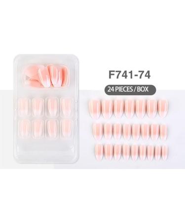 dijiusidy False Nail Perfect Matching Simple to Wear Fingernail Full Coverage Press Type Strong Viscosity Adjustable Paster Type 25 F741 Type 25 F741 - Buy Online on GoSupps.com