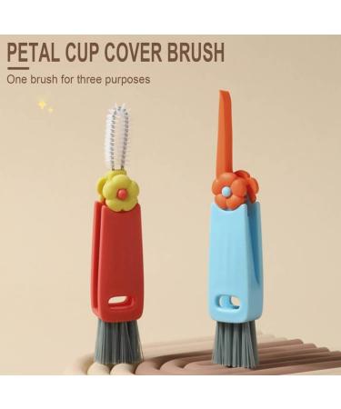 piuryue Multifunctional Bottle Tight Spaces Cup Crevice Cleaning Brush Portable Cup Lid Cleaner with Brush Easy Install Easy to Use - Buy Online on GoSupps.com
