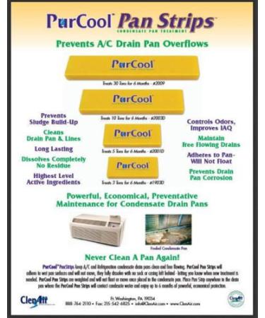 Buy 2001D ClenAir Air Conditioner Condensate Drain Pan Treatment Strips - Improve IAQ & Prevent Mold - International Shipping Available - Buy Online on GoSupps.com