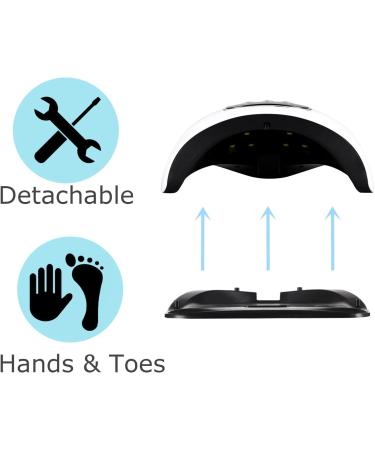 UV LED Nail Lamps for Gel Nail Polish 48W Fast Nail Dryer with Automatic Sensor 3 Timers Auto Sensor LED Digital Display USB Plug UV LED Nail Lamp for Fingernail and Toenail - Buy Online on GoSupps.com