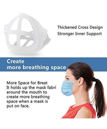 3D Mask Bracket - Oceantree Inner Support Frame for Face Mask | Protects Lipstick | More Space Nose Protection | Breathable Mask Holder - Buy Online on GoSupps.com