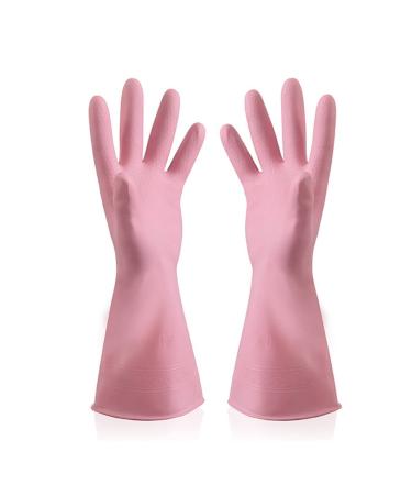Rubber Latex Durability Resistant Anti-Slip Dishwashing Easy to Clean Gloves Washing Bowls Gloves Tools Small P