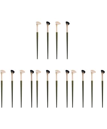 FOMIYES 16 Pcs Nose Shadow Brush Eyeshadow Contour Brush Angled Brush Eye Shadow Brush Wooden Handle 17.4x1cmx4pcs Assorted Colorx4pcs