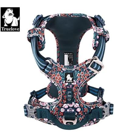 Winhyepet Truelove No-Pull Dog Harness | Breathable Cotton Reflective Adjustable for Small & Medium Dogs & Cats - TLH5655L Navy Blazer - Buy Online on GoSupps.com