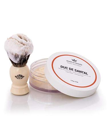 Traditional Shaving Soap for Men - Duc de Santal | Smooth Lather Long-Lasting Scent | Artisan Triple Milled Canadian Soap (114g - Buy Online on GoSupps.com