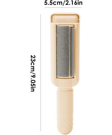 Portable Pet Hair Remover Roller - 100g Reusable Lint Roller for Couch Car Carpet & Furniture - Efficient Pet Hair Removal Tool in Yellow - Buy Online on GoSupps.com