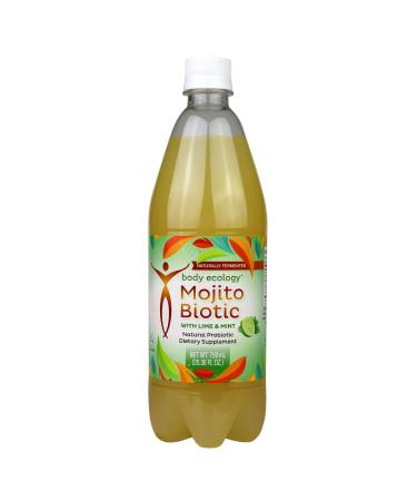 Body Ecology MojitoBiotic | Keto-Friendly Low-carb probiotic Beverage That May Help Curb Sugar Cravings. 25oz Bottle