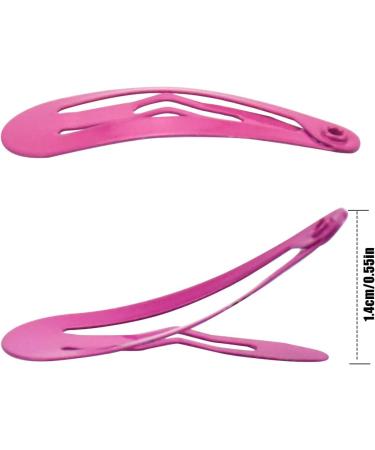 AvoDovA 50Pcs Snap Hair Clips 1.2 Inch Non-Slip Hair Clips Colorful Hair Barrettes Metal Cute Hairclips Small Baby Barrette for Baby Toddler Girls Women - Buy Online on GoSupps.com