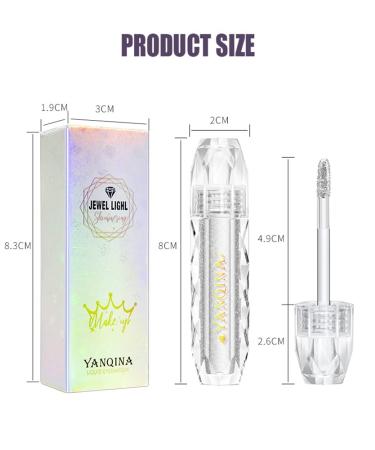 GL-Turelifes Liquid Glitter Eyeshadow Shiny Diamond Eyeliner Pen - Silver - Buy Online on GoSupps.com