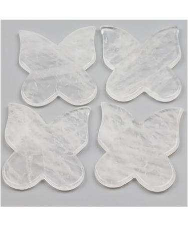 Rock Quartz Butterfly Gua Sha Tool | Black Jade Crystal Face & Body Massager - Shop Internationally - Buy Online on GoSupps.com