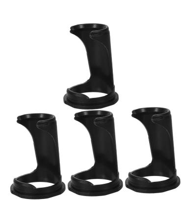 Fomiyes 4 pieces Brush holder while shaving Tool Razor organizer Presentation stand for shaving brushes men's shaving stand holder for razor brush shaver man bear beard plastic
