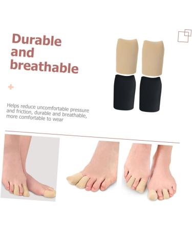 GLEAVI Hand Toe Protector Silicone Gel Sleeve - 2 Pairs, Closed Toe Covers for Big Toe, Nylon Material - 4x2.7cm - Buy Online on GoSupps.com