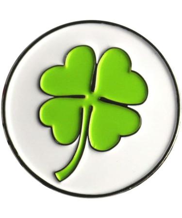 Lot of 10 Golf Ball Markers - Assorted Patterns with Soft Enamel Technique - Green Clover Design - Buy Online on GoSupps.com